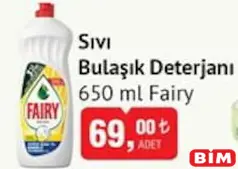 FAİRY SIVI BULAŞIK DETERJANI 650 ML